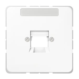 Afdekking a.wit.v.mod.jack 1-voudig CD500