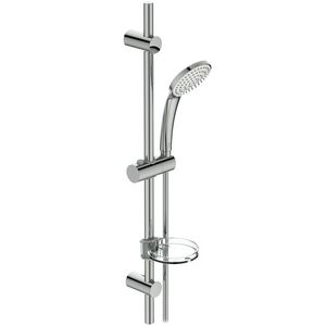 Idealrain M1 glijstangcombinatie 720mm chroom met 1 straalsoort handdouche 100mm