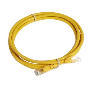 Patchkabel RJ45 Cat. C6A U/UTP geel 2m.