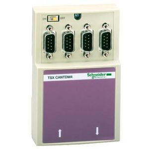 CANopen Aftakdoos 1 schroefklemmenblok 4 x SUB-D9