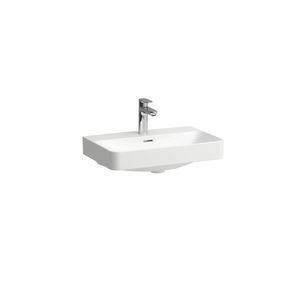 Wastafel PRO-X 60cm Compact met kraangat + overloop Glans wit