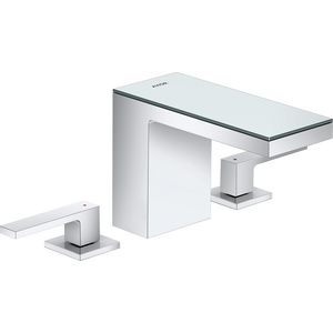 AXOR MyEdition 3-gats wastafelmengkraan 110 met Push-Open chroom/spiegel glas