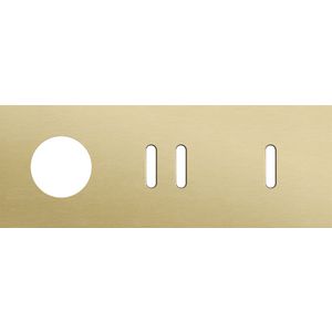 Afdekplaat 3-voud horiz. 71mm centerafst. 227-56717