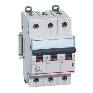 Installatieautomaat MCB TX3 3-polig C-karakteristiek 40A 6000A