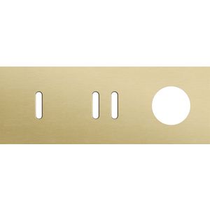 Afdekplaat 3-voud horiz. 71mm centerafst. 227-56718