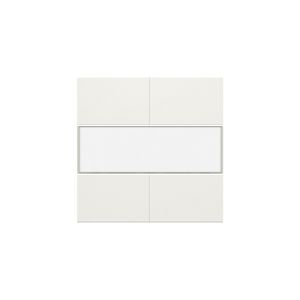 Afwerkingsset 4-voudige pot.vrij knop 24V tekstveld white c.
