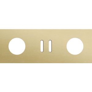 Afdekplaat 3-voud horiz. 71mm centerafst. 227-56719