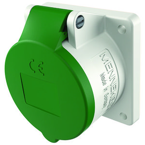 Inbouwwandcontactdoos 16A 3-polig  2H 50V 300-500Hz IP44