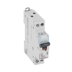 Installatieautomaat MCB DX³ 1-polig + Nul B-karakteristiek 4A 6000A