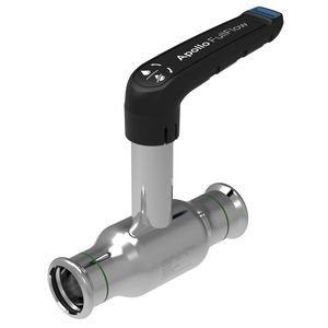 Kogelafsluiter Apollo FullFlow RVS 316L verlengde spindel 15mm 2x press L-hendel
