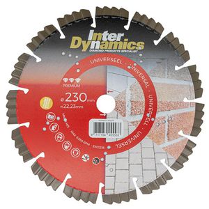 Universeel Premium diamantzaagblad 230mm asgat 22.23mm