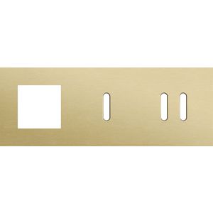 Afdekplaat 3-voud horiz. 71mm centerafst. 227-56720