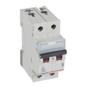 Installatieautomaat MCB TX3 2-polig D-karakteristiek 6A 6000A
