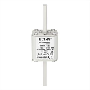 Zekering h. snelheid 315A AC 690V 200kA compact 1 45x VVE=6