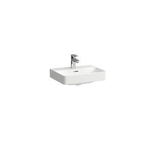 Fontein PRO-X 45cm met kraangat + overloop Glans wit