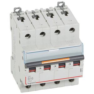 Installatieautomaat 4-polig B-karakteristiek 16A 25kA DX³ DIN
