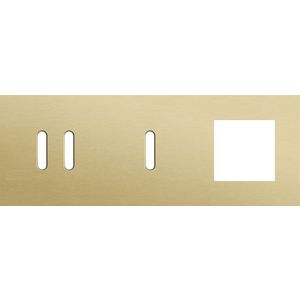 Afdekplaat 3-voud horiz. 71mm centerafst. 227-56721