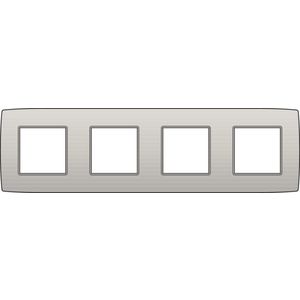 4-voudig afdekplaat hoh 71mm Original light gre