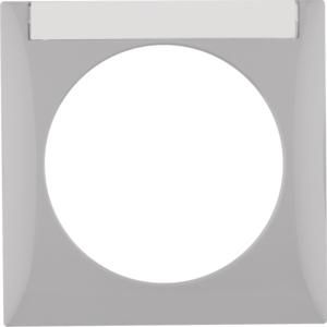 Afdekraam 1-v met tekstveld berker Integro flow grijs glans