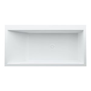 Bad 1700x860mm hoek rechts met frame en l-paneel links wit