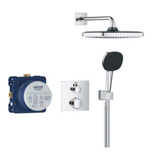 Precision Shower set 250 vierkant chroom