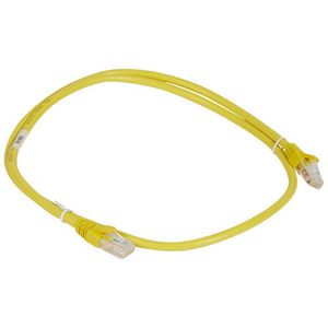 Patchkabel RJ45 Cat. C6A U/UTP geel 1m.