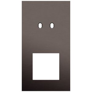 2-voudige afdekplaat Verticaal 71mm centerafstand voor een tweevo