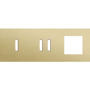 Afdekplaat 3-voud horiz. 71mm centerafst. 227-56723