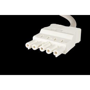 Aansluitsnoer female 5-polig 1,5mm² 100cm LV wit Eca (AC166 ALCGB/515 100)