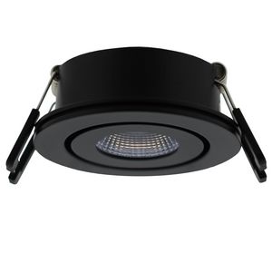 LED spot Zwart 3,1W 350mA 3000K IP44 Lumiko Venice COB