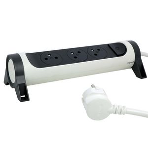 Contactdoos standaard 3xPA met 3m. z-w VVE=5