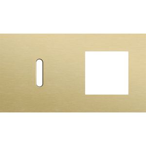 Afdekplaat 2-voud horiz. 71mm centerafst. 227-56805