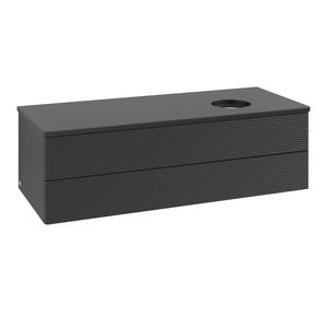 Wastafelonderkast Antao 1200x360x500mm Black Matt Lacquer L23110PD