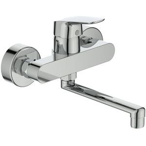 ceraflex wandmengkraan met onderuitloop 16cm chroom B1717AA