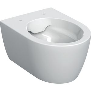 iCon wandcloset compact gesloten vorm Rimfree 490mm wit EFF3 bevestiging (excl. zitting)