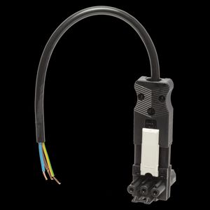 T-splitter met aansluitsnoer 3-polig 0,75mm² 30cm Eca hal.vrij (AC166 ALCGS/3-3075 0)