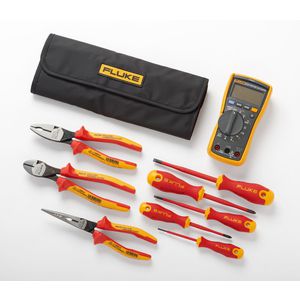 Multimeter voor elektriciens & starterset met handgereedscha