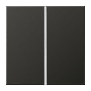 Tastafdekking LS-antraciet 2-voudig compleet KNX