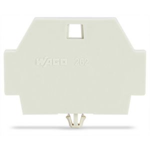 Afsluitplaat met klikvoetje li.grijs 262-373 VVE=50