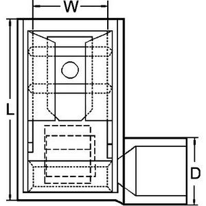 Kist a 100st. geisoleerde vlakstekerhuls 6,3mm 0,5-1,5mm²