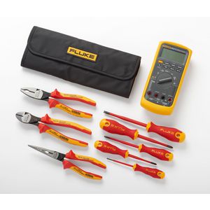 Industriele multimeter & starterset met handgereedschap