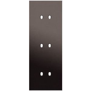 3-voudige afdekplaat Verticaal 71mm centerafstand voor drie tweev