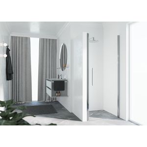 Draaideur YPLUS1B 770-810x2000mm chroom helder