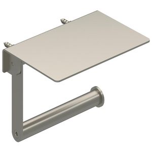 Toiletrolhouder platteau geborsteld nickel