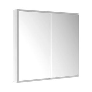 Spiegelkast opbouw onverl. 1xwcd/1xusb 1050x900x120mm zil.