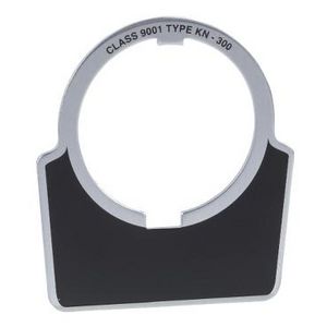Tekstschild 30mm unit 40x43mm Aluminium Zw Harmony 9001K