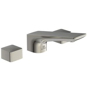 conca wastafelmengkraan 3-gats m waste silver storm (rvs look) BC759GN