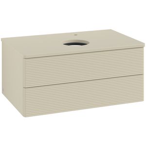Wastafelonderkast Antao 800x360x500mm S.Grey Matt Lacquer L19150HJ