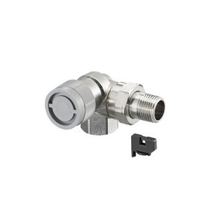 AQ dynamisch thermostaat afsluiter, DN15, dubbel haaks links