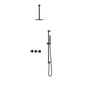 Afbouwdeel regendouche combiset Pact 4 inbouwthermostaat mat zwart CSP4EXMZAACB excl. inbouwbox